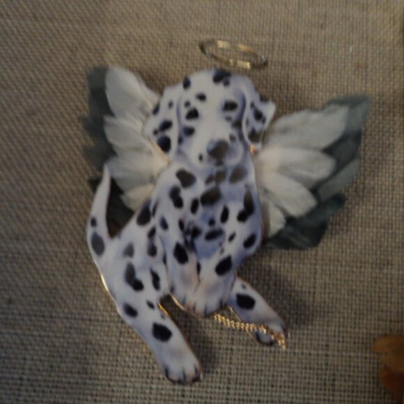 porcelain angel puppy ornaments~ lot of 3 - Picture 2 of 7